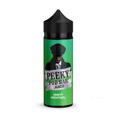 Peeky Pod Bar 50/50 100ml Minty Menthol 100ml — buy online at VapeCity UK