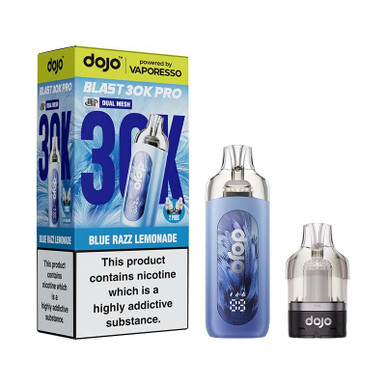 Vaporesso Dojo Blast 30K Pro Prefilled Pod Kit Blue Razz Lemonade 20mg — buy online at VapeCity UK