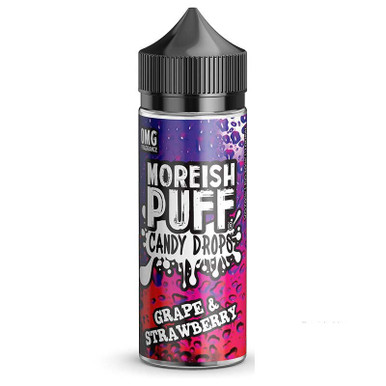 Moreish Puff Candy Drops 100ml Grape & Strawberry Candy Drops 100ml — buy online at VapeCity UK
