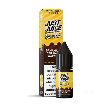 Just Juice Desserts Banana & Caramel Waffle 20mg — buy online at VapeCity UK