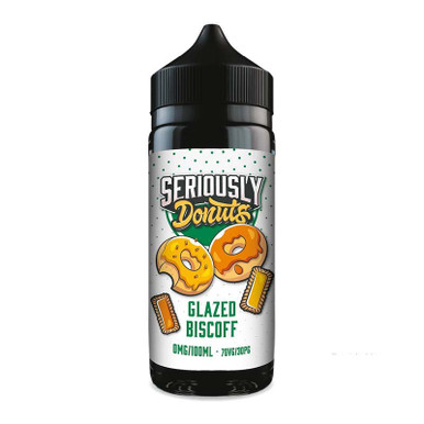 Doozy Vape Co Seriously Donuts 100ml Glazed Biscoff 100ml — buy online at VapeCity UK