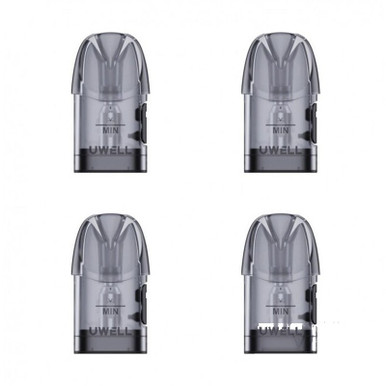 Uwell Caliburn A3S Replacement Pods 4 Pack 0.8 Ohm — buy online at VapeCity UK