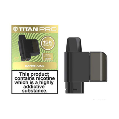 Titan Pro Prefilled Pods Banana Ice 20mg — buy online at VapeCity UK