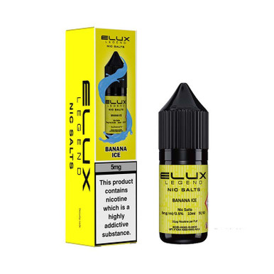 Elux Legend Nic Salt 10ml Banana Ice 5mg — buy online at VapeCity UK