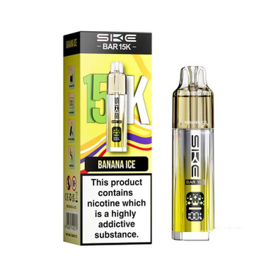 SKE Bar 15K Prefilled Pod Kit 12ml Banana Ice 20mg — buy online at VapeCity UK