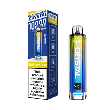 Bloody Bar Crystal 10K Prefilled Pod Kit Blue Razz Bear 20mg — buy online at VapeCity UK