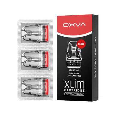 OXVA Xlim v3 XL Top Fill Cartridge 3 Pack 0.4 Ohm — buy online at VapeCity UK