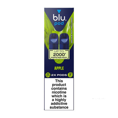 Blu Bar Pod Prefilled Pods 2 Pack Apple 20mg — buy online at VapeCity UK