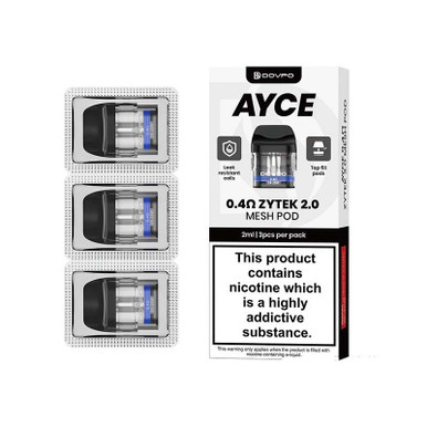 Dovpo Ayce Zytek 2.0 2ml Replacement Pods 3 Pack 0.4 Ohm — buy online at VapeCity UK