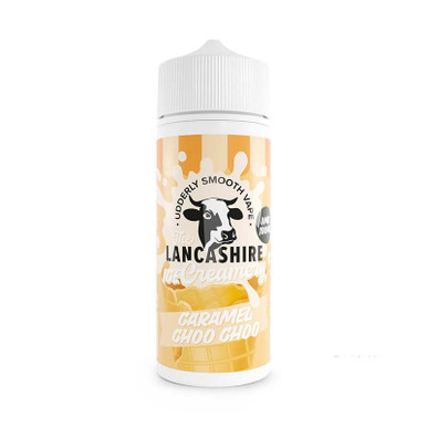 Lancashire Ice Creamery 100ml Caramel Choo Choo 100ml — buy online at VapeCity UK