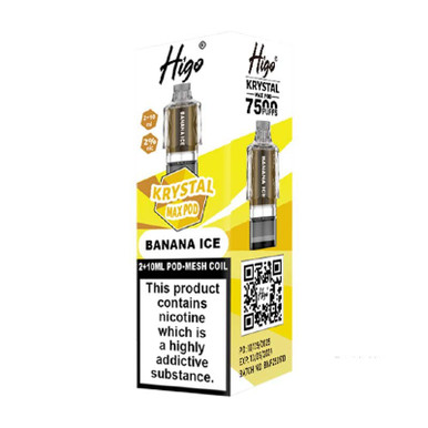 Higo Krystal Prefilled Pods Banana Ice 20mg — buy online at VapeCity UK