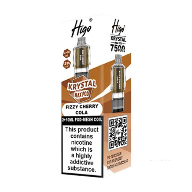 Higo Krystal Prefilled Pods Fizzy Cherry Cola 20mg — buy online at VapeCity UK