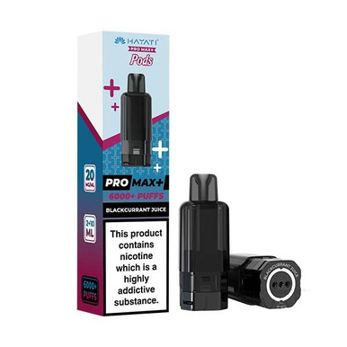 Hayati Pro + 6K Prefilled Replacement Pods Blackcurrant Juice 20mg — buy online at VapeCity UK