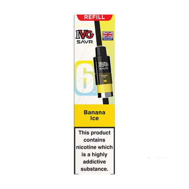 IVG SAVR Prefilled Pods Banana Ice 20mg — buy online at VapeCity UK