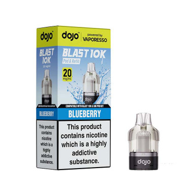 Vaporesso Dojo Blast 10K Prefilled Pods Blueberry 20mg — buy online at VapeCity UK