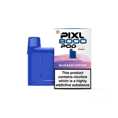 PIXL 8K Prefilled Pod 12ml Blue Razz Cotton 20mg — buy online at VapeCity UK