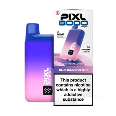 PIXL 8K Prefilled Pod Kit 12ml Blue Razz Cotton 20mg — buy online at VapeCity UK