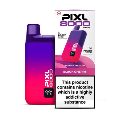 PIXL 8K Prefilled Pod Kit 12ml Black Cherry 20mg — buy online at VapeCity UK