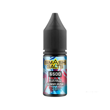 Smash Salts 6500 Blue Razz Gummy Rush 10mg — buy online at VapeCity UK