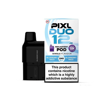 PIXL Duo Prefilled Pods 12ml Blueberry Razz 20mg — buy online at VapeCity UK