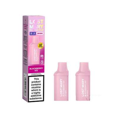 Lost Mary BM600 Prefilled Pods 2 Pack 4ml Blackberry Ice 20mg — buy online at VapeCity UK