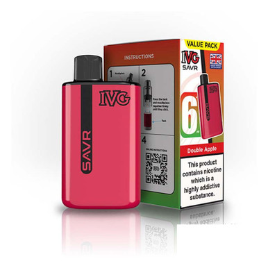 IVG SAVR Big Puff Device Double Apple 20mg — buy online at VapeCity UK