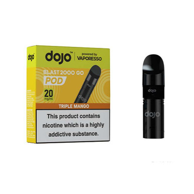Vaporesso Dojo Blast 2000 Go Prefilled Pods Triple Mango 20mg — buy online at VapeCity UK
