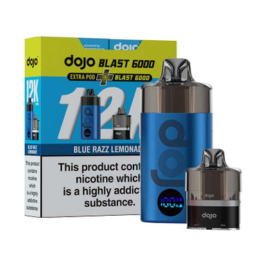 Vaporesso Dojo Blast 12K Bundle (1 x 2ml Pod & 2 x 10ml E liquid) Blue Razz Lemonade 10mg — buy online at VapeCity UK