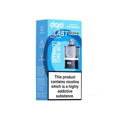 Vaporesso Dojo Blast 6000 Prefilled Pods Blue Razz Lemonade 10mg — buy online at VapeCity UK
