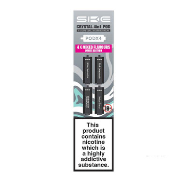 SKE Crystal 4 in 1 2400 Mixed Flavour Prefilled Pods White Edition 20mg — buy online at VapeCity UK