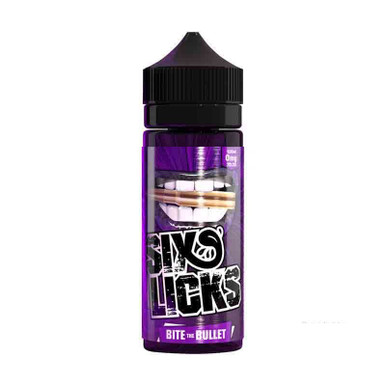 Six Licks 100ml Shortfills Bite The Bullet — buy online at VapeCity UK