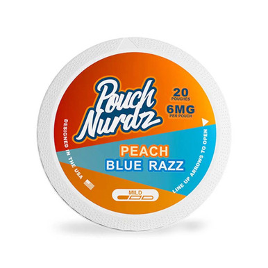 Pouch Nurdz - Peach Blue Razz 12mg · 4-dots — buy online at VapeCity UK