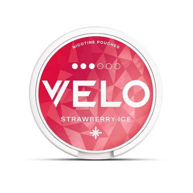 Velo - Strawberry Ice 10mg · 3-dots — buy online at VapeCity UK