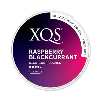 XQS - Raspberry Blackcurrant 8mg · 4-dots — buy online at VapeCity UK