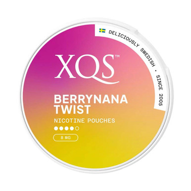XQS - Berrynana Twist 8mg · 4-dots — buy online at VapeCity UK