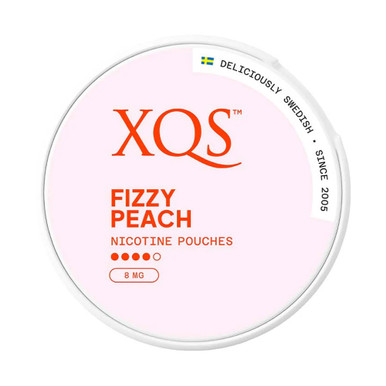 XQS - Fizzy Peach 8mg · 4-dots — buy online at VapeCity UK