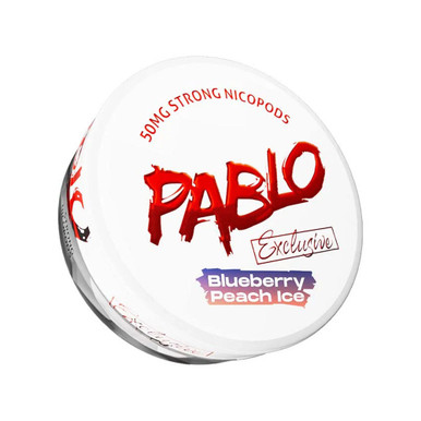 Pablo Exclusive - Blueberry Peach Ice 50mg · Extra Strong — buy online at VapeCity UK