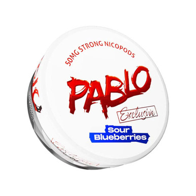 Pablo Exclusive - Sour Blueberries 50mg · Extra Strong — buy online at VapeCity UK