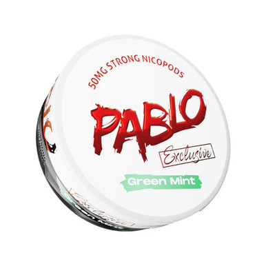 Pablo Exclusive - Green Mint 50mg · Extra Strong — buy online at VapeCity UK