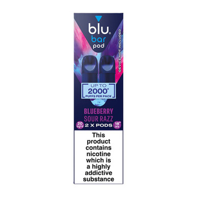 Blu Bar Pod Prefilled Pods 2 Pack (Outer of 6) Apple 20mg — buy online at VapeCity UK