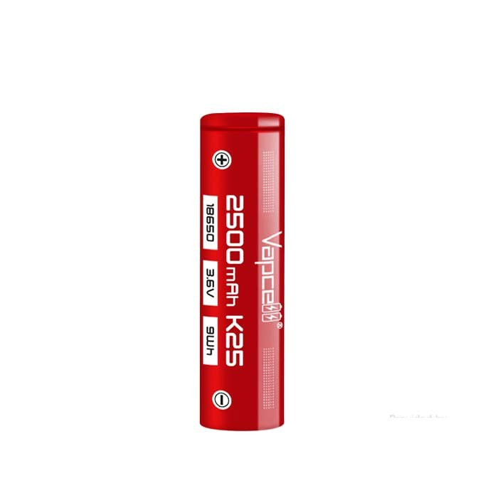 Vapcell K25 18650 2500mAh Rechargeable Battery — buy online at VapeCity UK