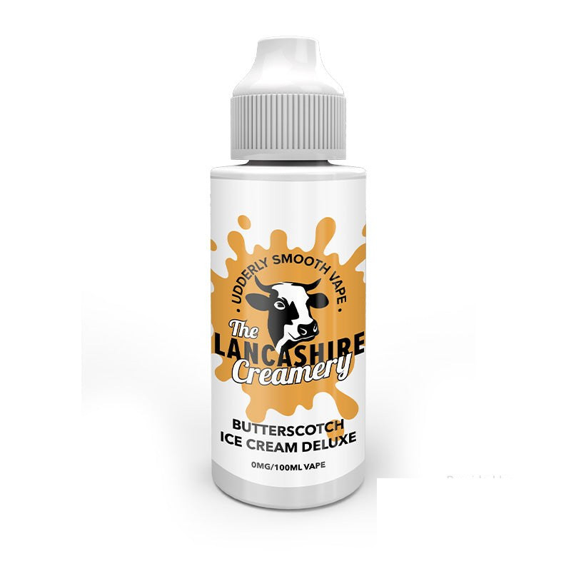 The Lancashire Creamery Butterscotch Ice Cream Deluxe 100ml — buy online at VapeCity UK