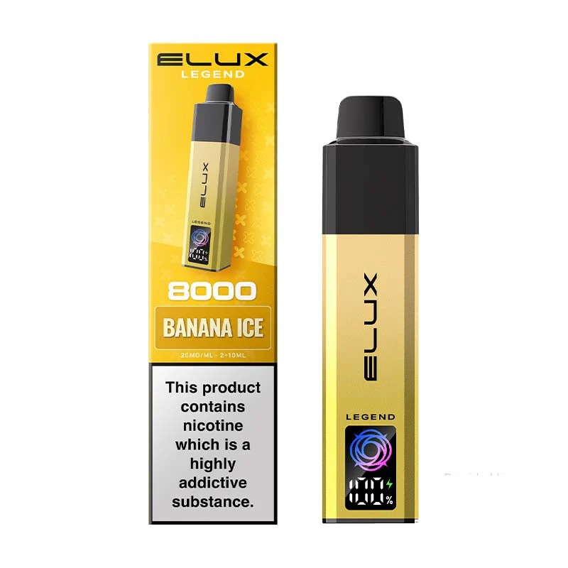 Elux Legend 8000 Prefilled Pod Kit Banana Ice 20mg — buy online at VapeCity UK
