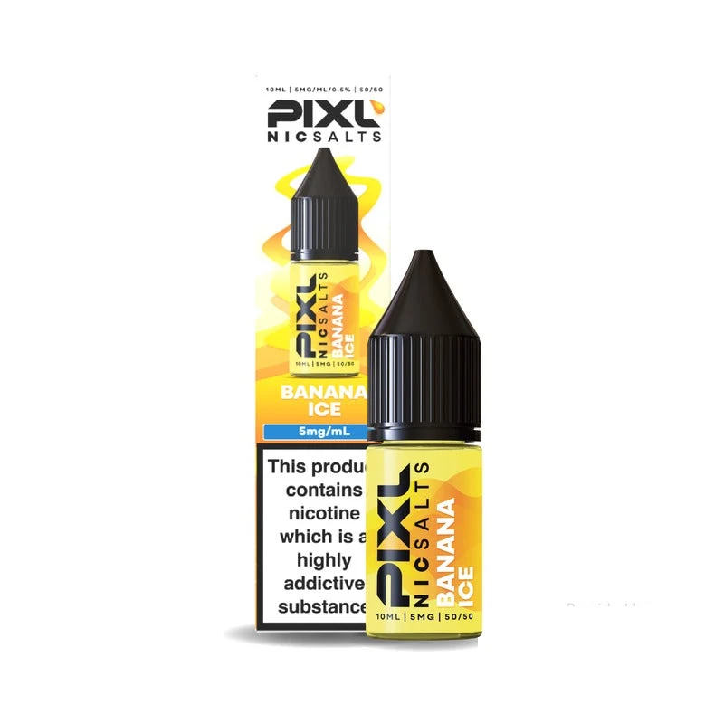 PIXL Nic Salts 10ml Banana Ice 5mg — buy online at VapeCity UK