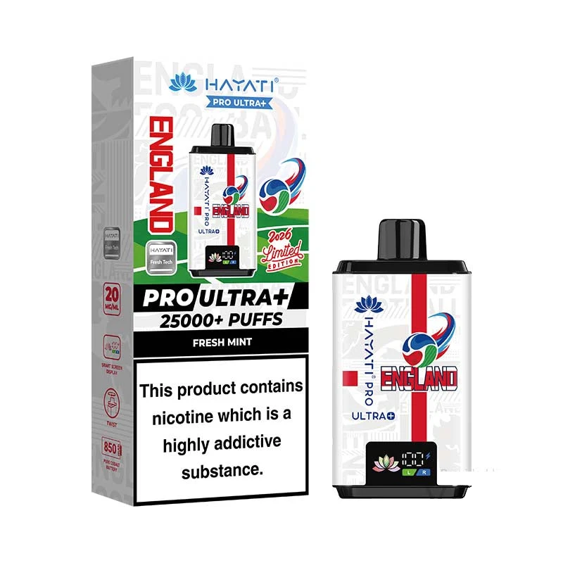 Hayati Pro Ultra+ 25K World Cup Edition (England) Prefilled Pod Kit photo 1