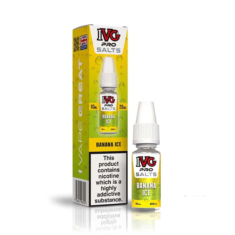 IVG Pro Nic Salt Banana Ice 20mg — buy online at VapeCity UK