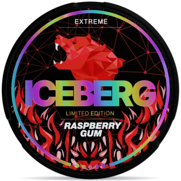 Iceberg Raspberry Gum Extreme, 50mg nicotine pouch