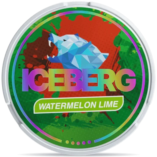 Iceberg Watermelon Lime Extreme nicotine pouches, 50mg summer fruit flavour