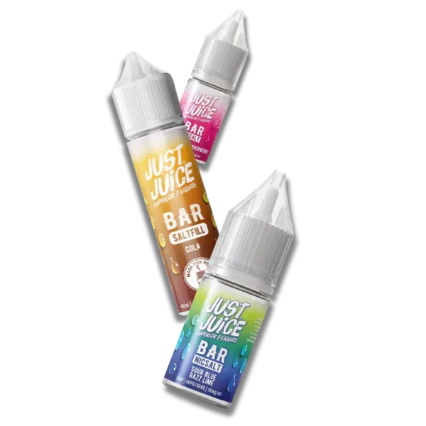 Just Juice bar salts 10ml nic salt range in disposable-inspired flavours
