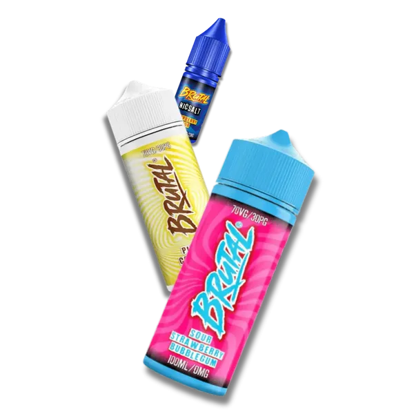 Just Juice Brutal e-liquid range, sweet shop and drinks inspired 100ml shortfills